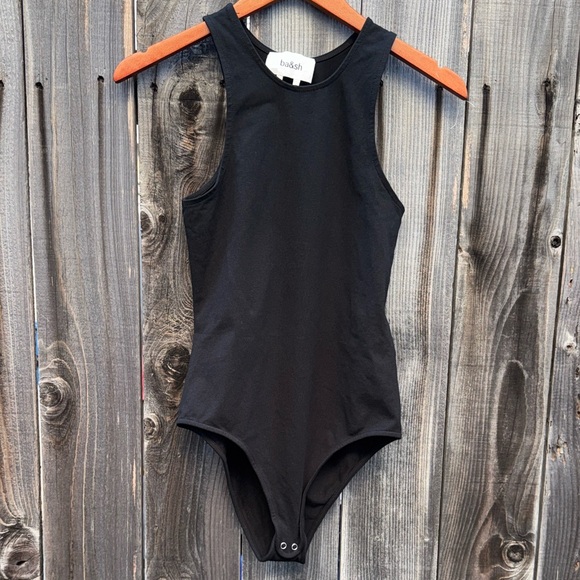 ba&sh Forever Cutout Racerback Bodysuit Black Size Small - Picture 4 of 12